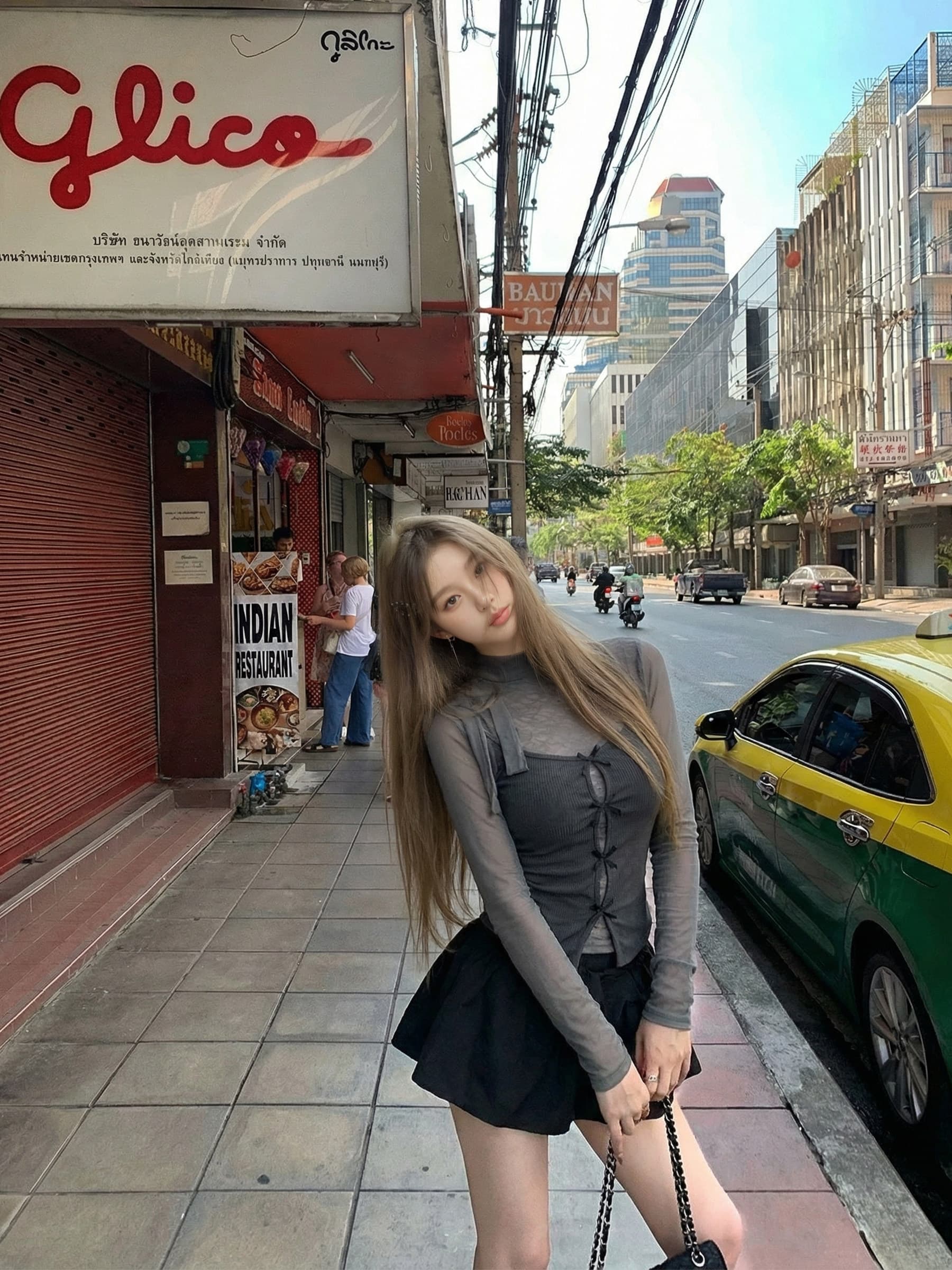 한 부서 순수한 욕망 바람 나비 넥타이 긴팔 티셔츠 여성 가을 인사이드 가져 가라. 몸매 가꾸기 쇼트 스타일 슬립 맨위 투피스 세트 이미지 5