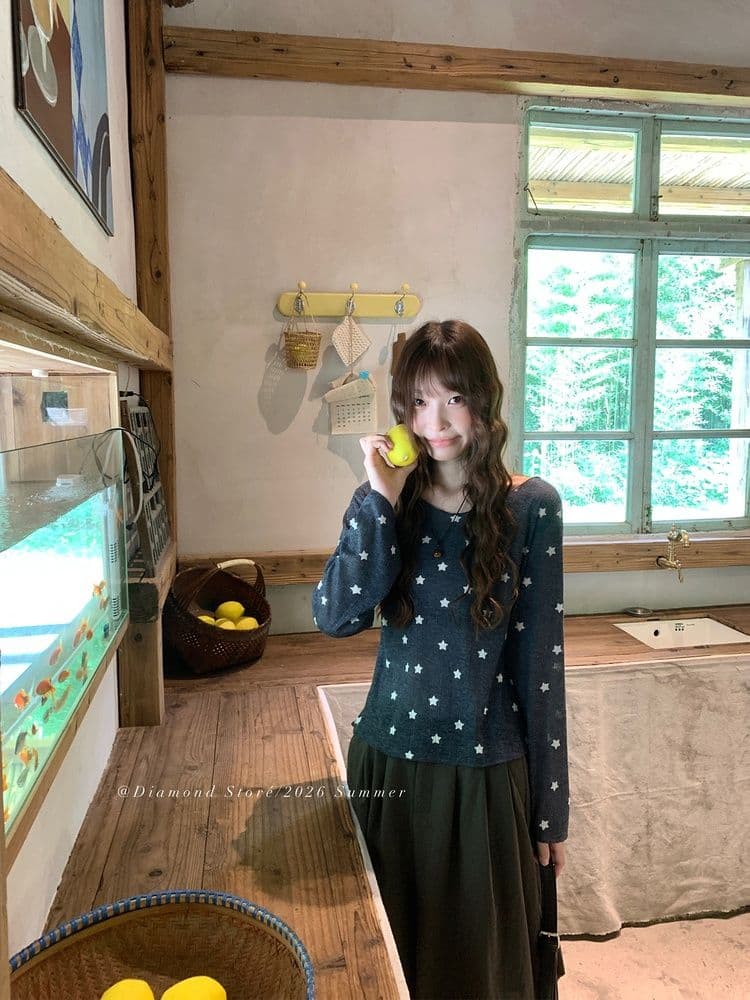 2 2 대나무 마디 망 스타 학교 한 부서 별 긴팔 자외선 차단 티셔츠 라운드 넥 루즈핏 슬림해 보이는 블라우스 맨위 상세 이미지 10