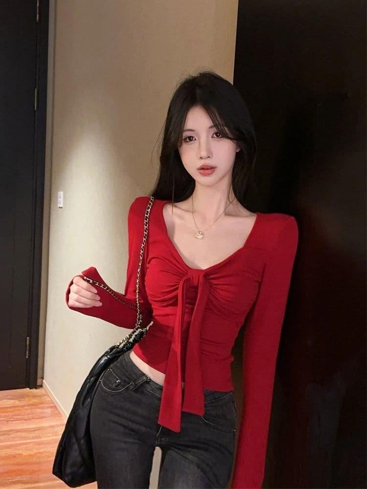 한국 스타일 화이트 긴팔 오픈 가디건 캐미솔 두 조각 여성 세트 여름 새로운 몸매 가꾸기 슬림해 보이는 맨위 세트 여성 상세 이미지 1