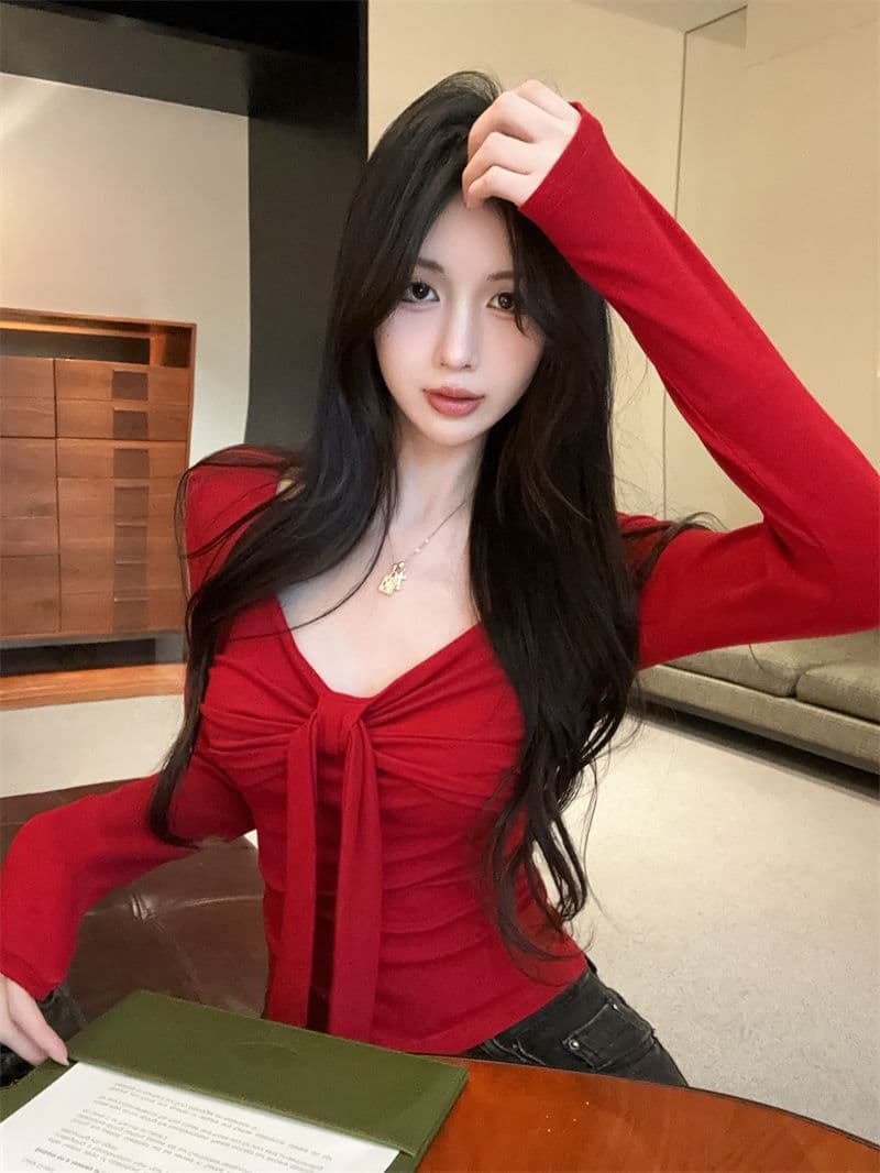 한국 스타일 화이트 긴팔 오픈 가디건 캐미솔 두 조각 여성 세트 여름 새로운 몸매 가꾸기 슬림해 보이는 맨위 세트 여성 상세 이미지 9