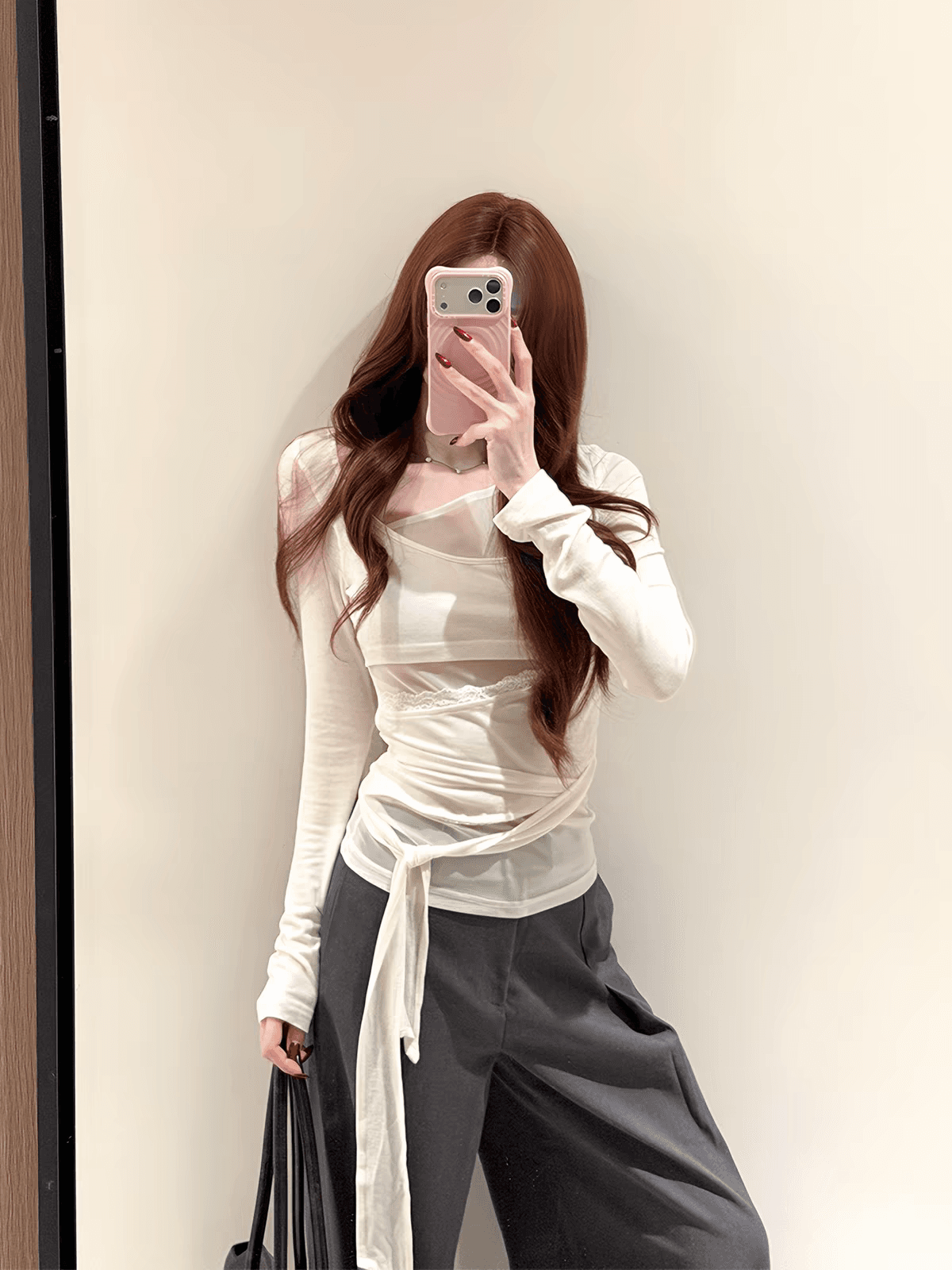 한 부서 부드러운 바람이 아닙니다. 규칙 긴팔 맨위 상세 이미지 1
