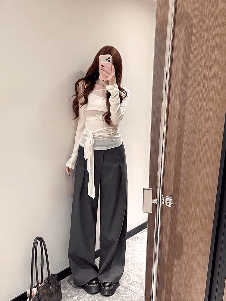한 부서 부드러운 바람이 아닙니다. 규칙 긴팔 맨위 상세 이미지 2