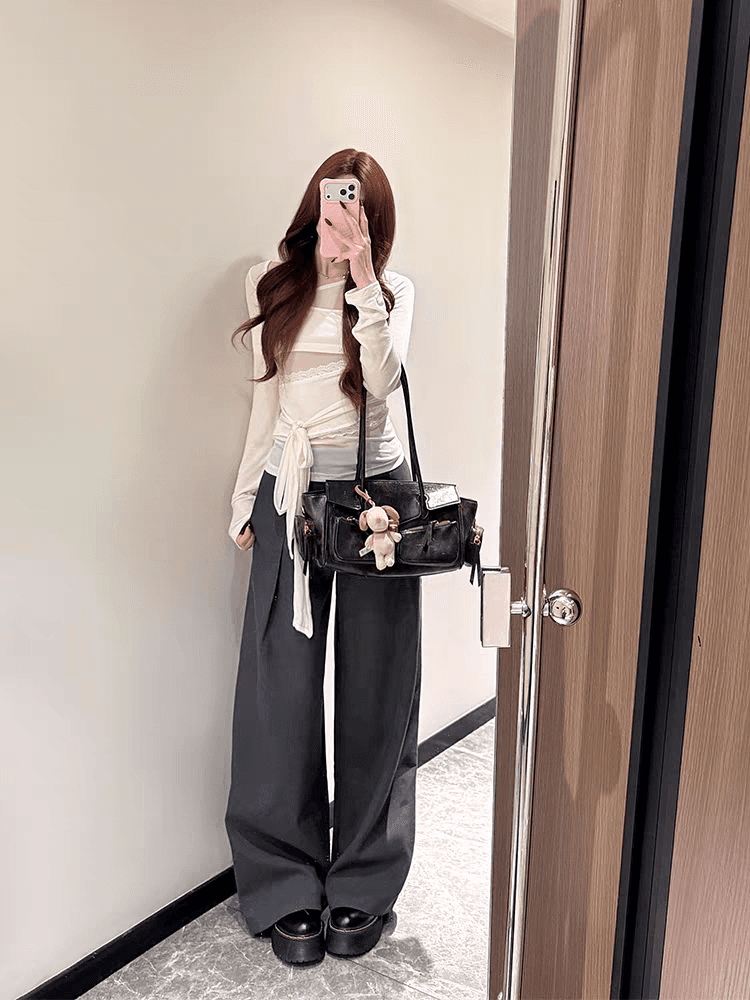 한 부서 부드러운 바람이 아닙니다. 규칙 긴팔 맨위 상세 이미지 3