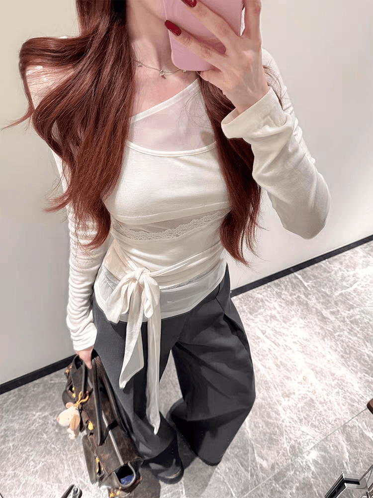한 부서 부드러운 바람이 아닙니다. 규칙 긴팔 맨위 상세 이미지 4