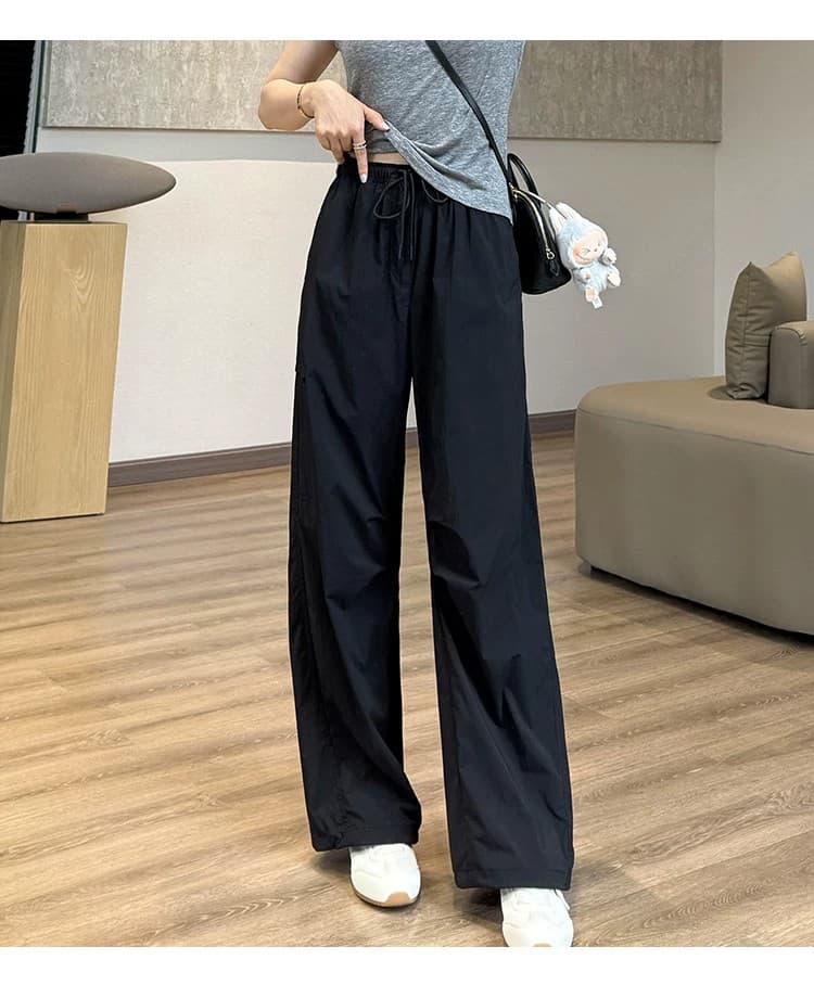 항구 바람 주머니 기능 바지 저항 주름 자외선 차단 차가운 센스 통기성 속도 드라이 브레이크 한가하다 공 바지 상세 이미지 19