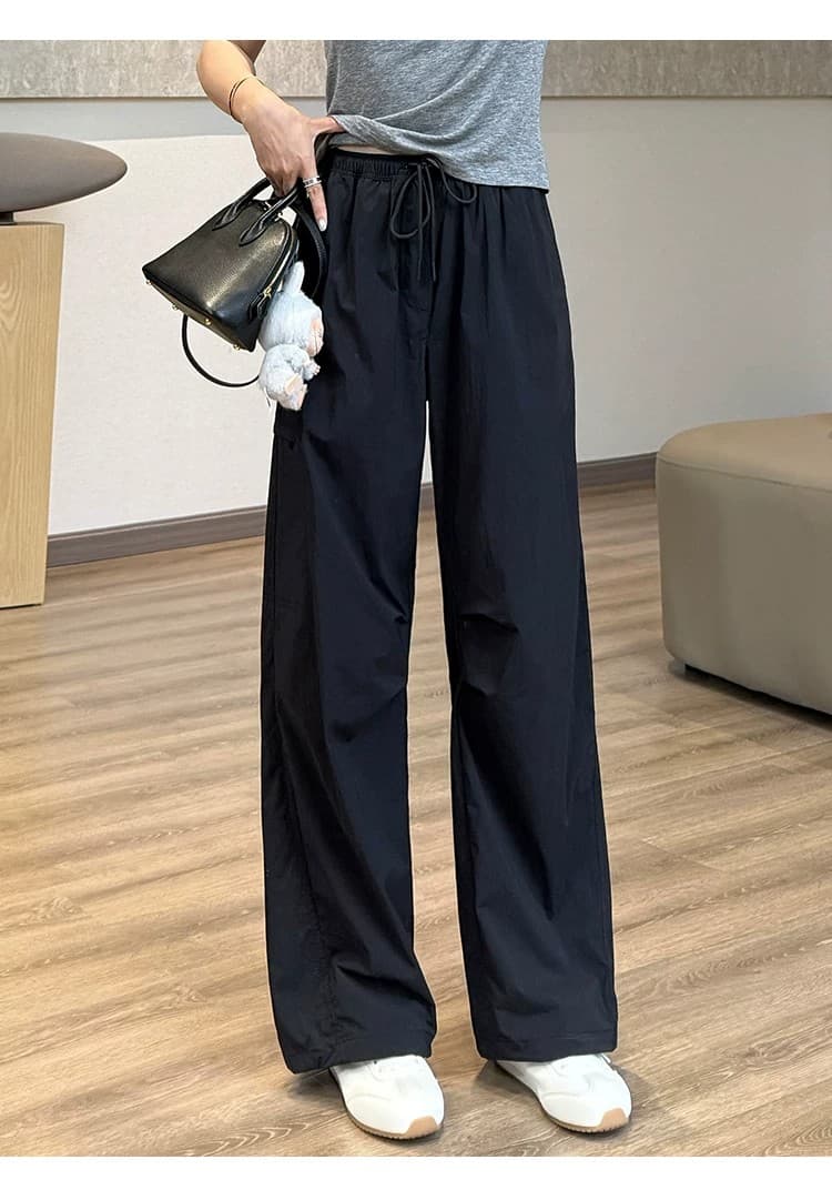 항구 바람 주머니 기능 바지 저항 주름 자외선 차단 차가운 센스 통기성 속도 드라이 브레이크 한가하다 공 바지 상세 이미지 20