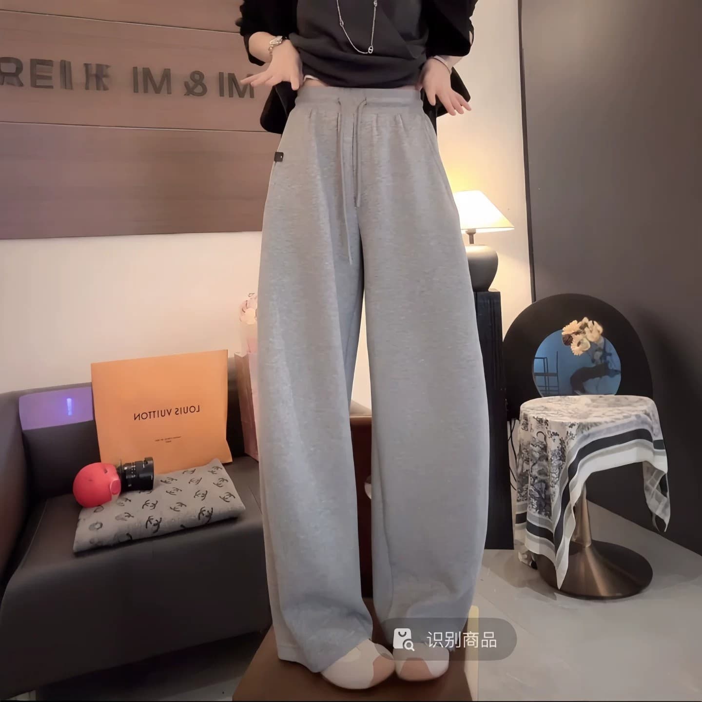 가을 넓은 다리 다용도 패션 루즈핏 느긋한 바람 캐주얼 바지