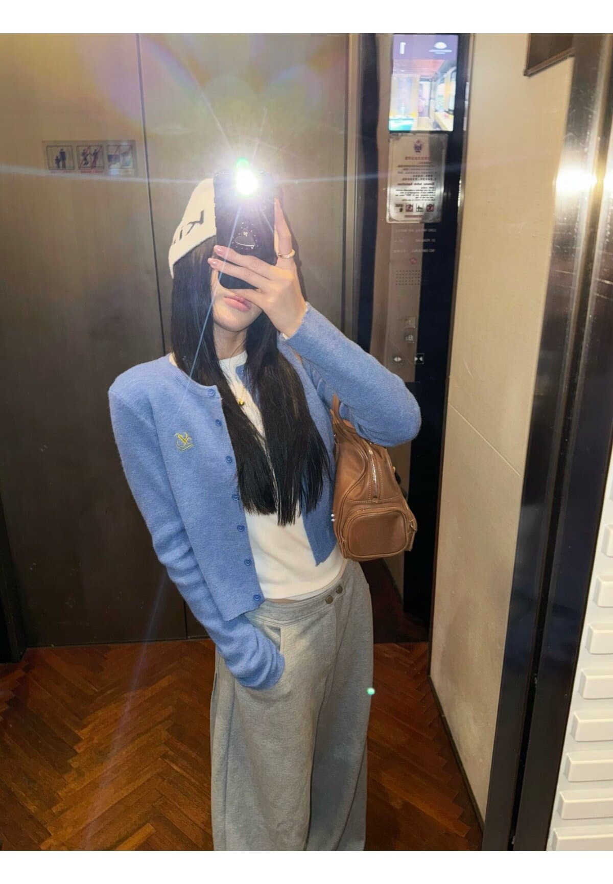 아메리칸 레트로 느긋한 회색 와이드 레그 팬츠 웨이 바지 여성 ins 한국 스타일 트렌드 루즈핏 핫걸 디자인 센스 캐주얼 바지 상세 이미지 45