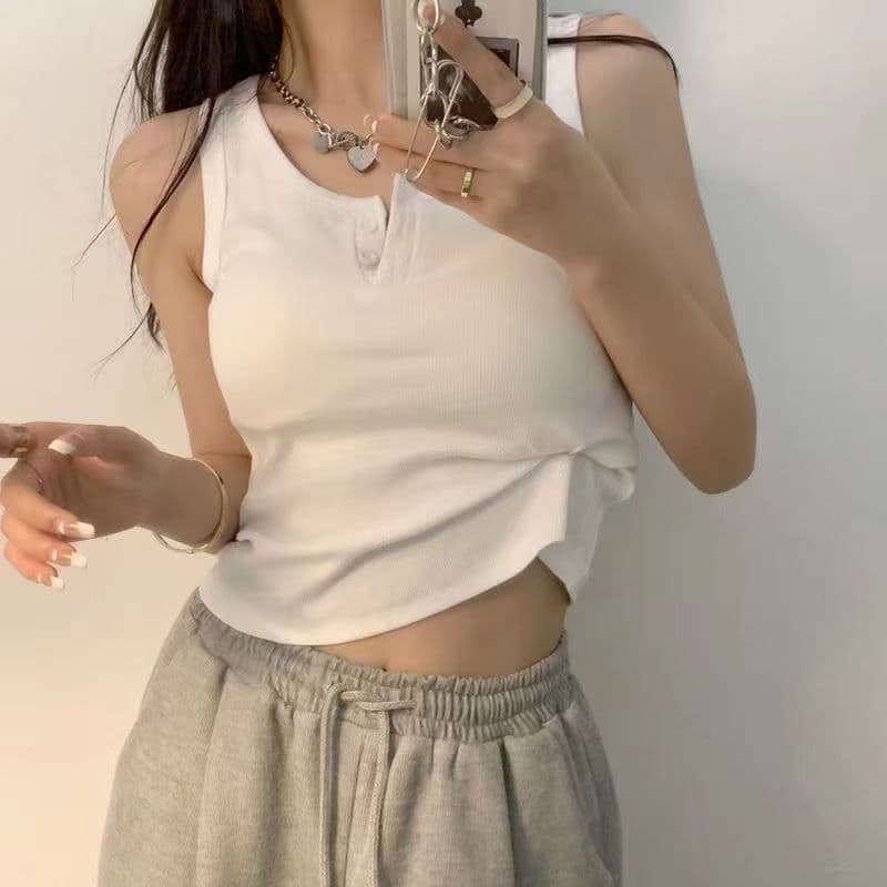 95 폴리 에스터 달콤한 핫걸 핑크색 쇼트 스타일 인사이드 가져 가라. 작은 슬링 조끼 여성 여름 만나는 아름다움 뒤로 외출용 bm 단어 맨위 이미지 3