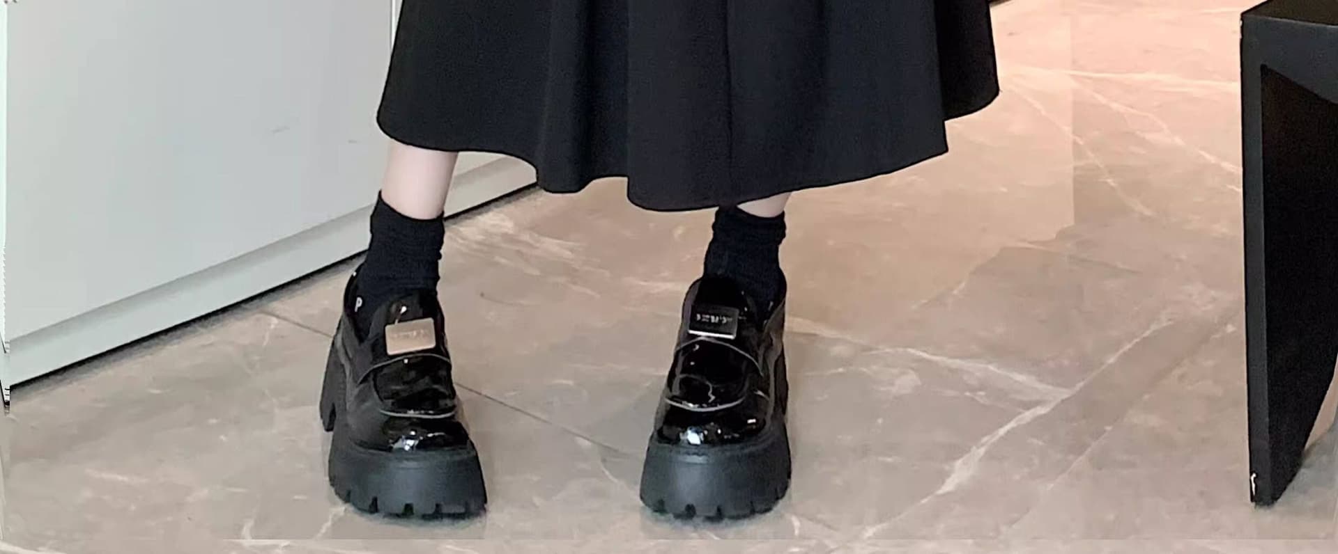 빅 사이즈 배 모양 몸 한 마디 반신 스커트 여성 여름 하이웨이스트 슬림해 보이는 빅 플레어 스커트 지방 mm 표지 배 정장 치마 상세 이미지 11
