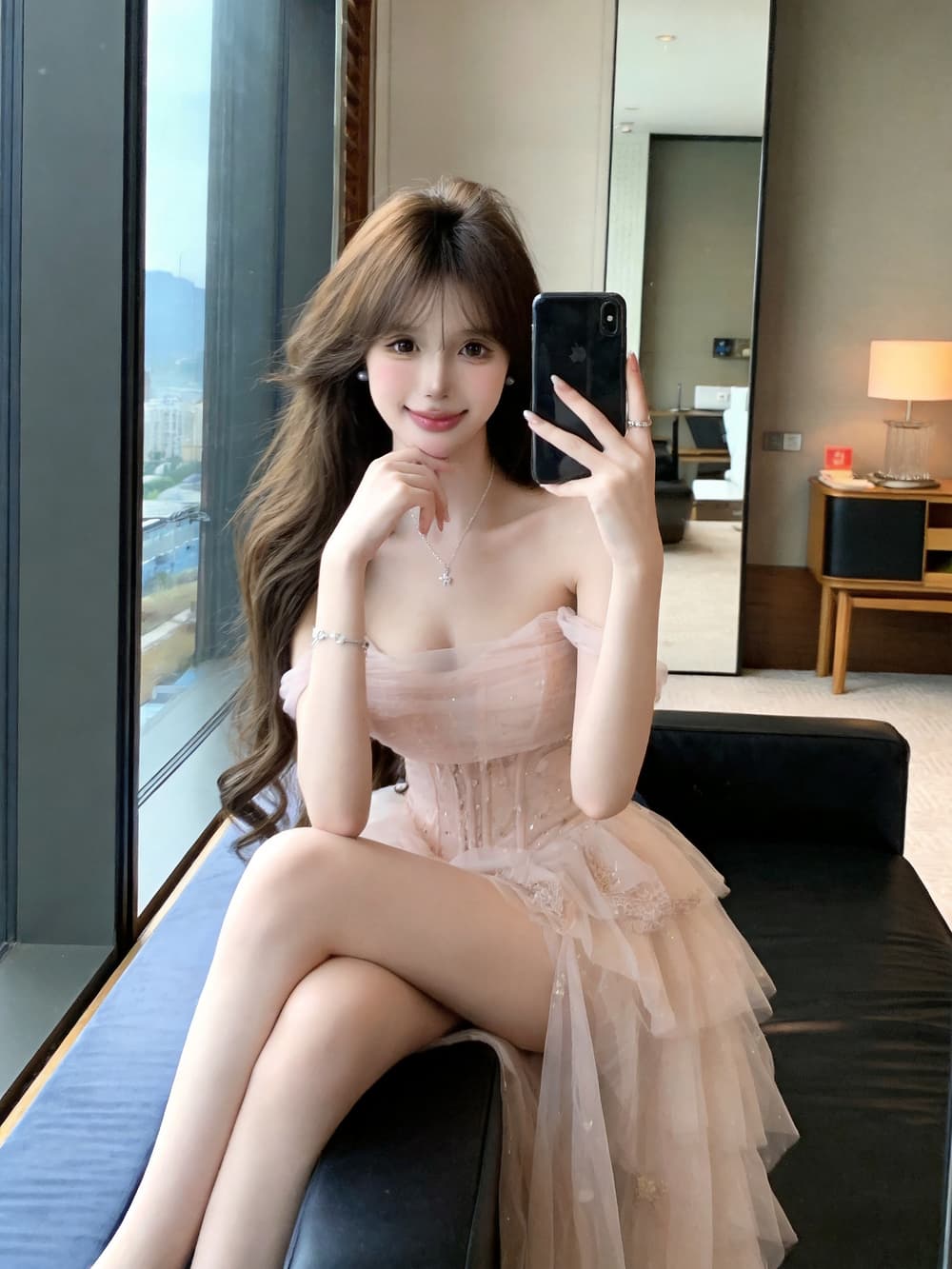 실사 무거운 작업 망사 3 차원 생선뼈 슬립 맨위 퍼프 스커트 요정 세트 이미지 2