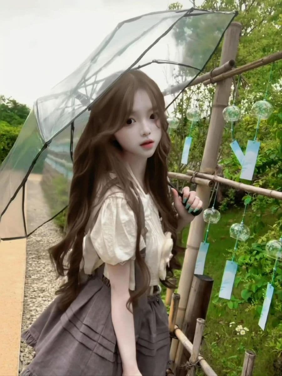 일본식 학원 스타일 소녀 센스 세트 베이비 칼라 거품 소매 맨위 허리 수축 멜빵 퍼프 스커트 여름 투피스 세트 이미지 2
