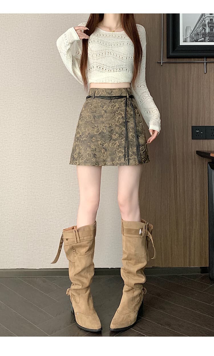 실사 가을 겨울 새로운 품격 달콤한 매운맛 바람 타이트 스커트 다용도 아메리칸 레트로 반신 스커트 상세 이미지 21