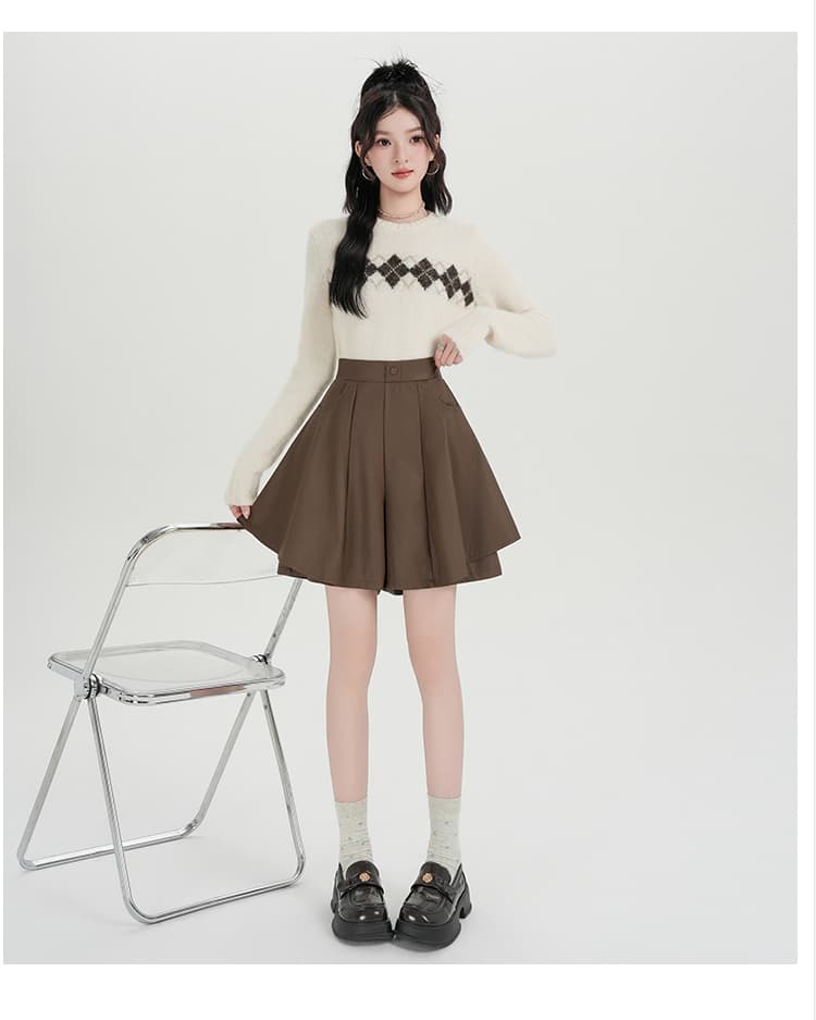 실사 가을 겨울 새로운 높은 품질 PU 가죽 바지 도루 센스 넓은 다리 캐주얼 바지 상세 이미지 24