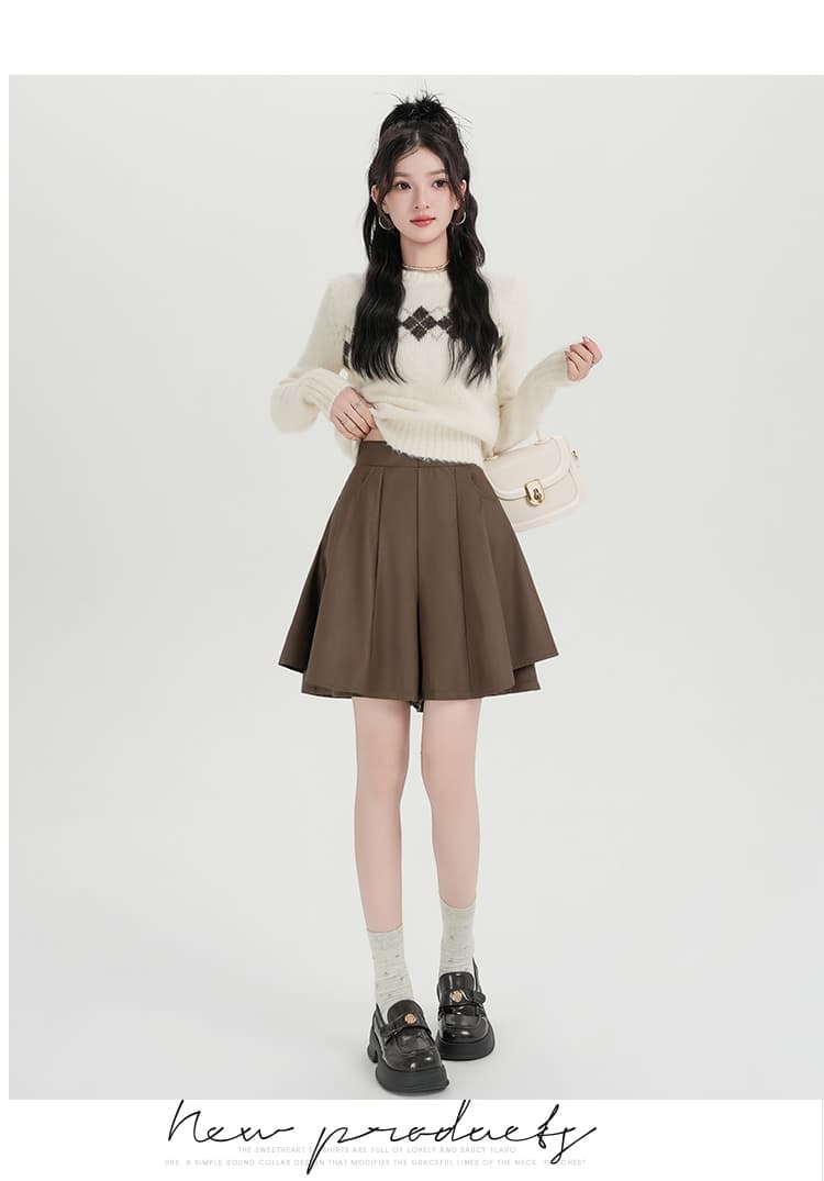 실사 가을 겨울 새로운 높은 품질 PU 가죽 바지 도루 센스 넓은 다리 캐주얼 바지 상세 이미지 29
