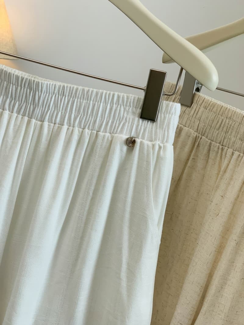 실사 고급 센스 아마 반바지 여성 여름 작은 키 외출용 품격 한 마디 얼음 실크 라미 와이드 레그 팬츠 상세 이미지 5