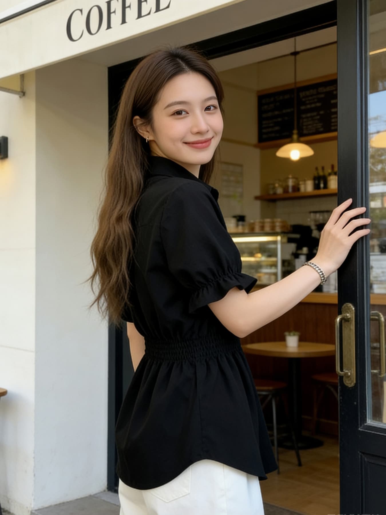 2026 여름 드레스 새로운 지방 mm 패션 허리 수축 슬림해 보이는 맨위 디자인 센스 Chic 빅 사이즈 여성 의류 반팔 티셔츠 트렌디 상세 이미지 3