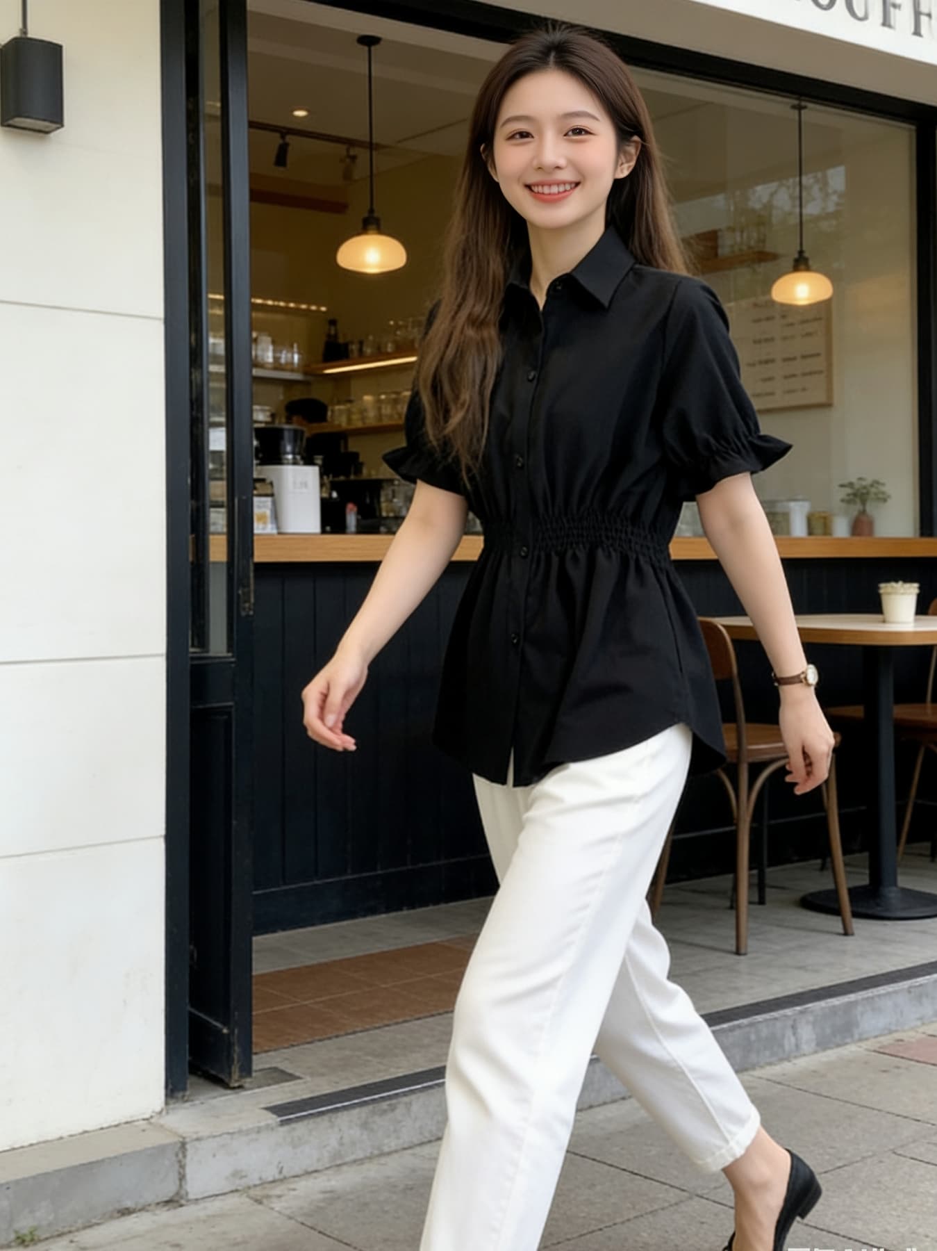 2026 여름 드레스 새로운 지방 mm 패션 허리 수축 슬림해 보이는 맨위 디자인 센스 Chic 빅 사이즈 여성 의류 반팔 티셔츠 트렌디 상세 이미지 4