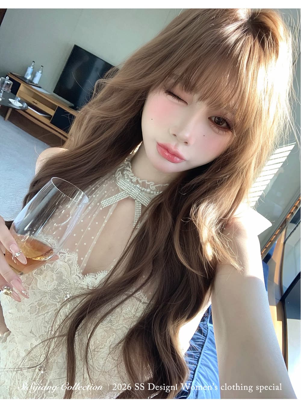 sisi jiang 천 골드 돌아 가기 프랑스식 레트로 레이스 레이스 몸매 가꾸기 허리 수축 타이트 스커트 끌기 꼬리 드레스 상세 이미지 20