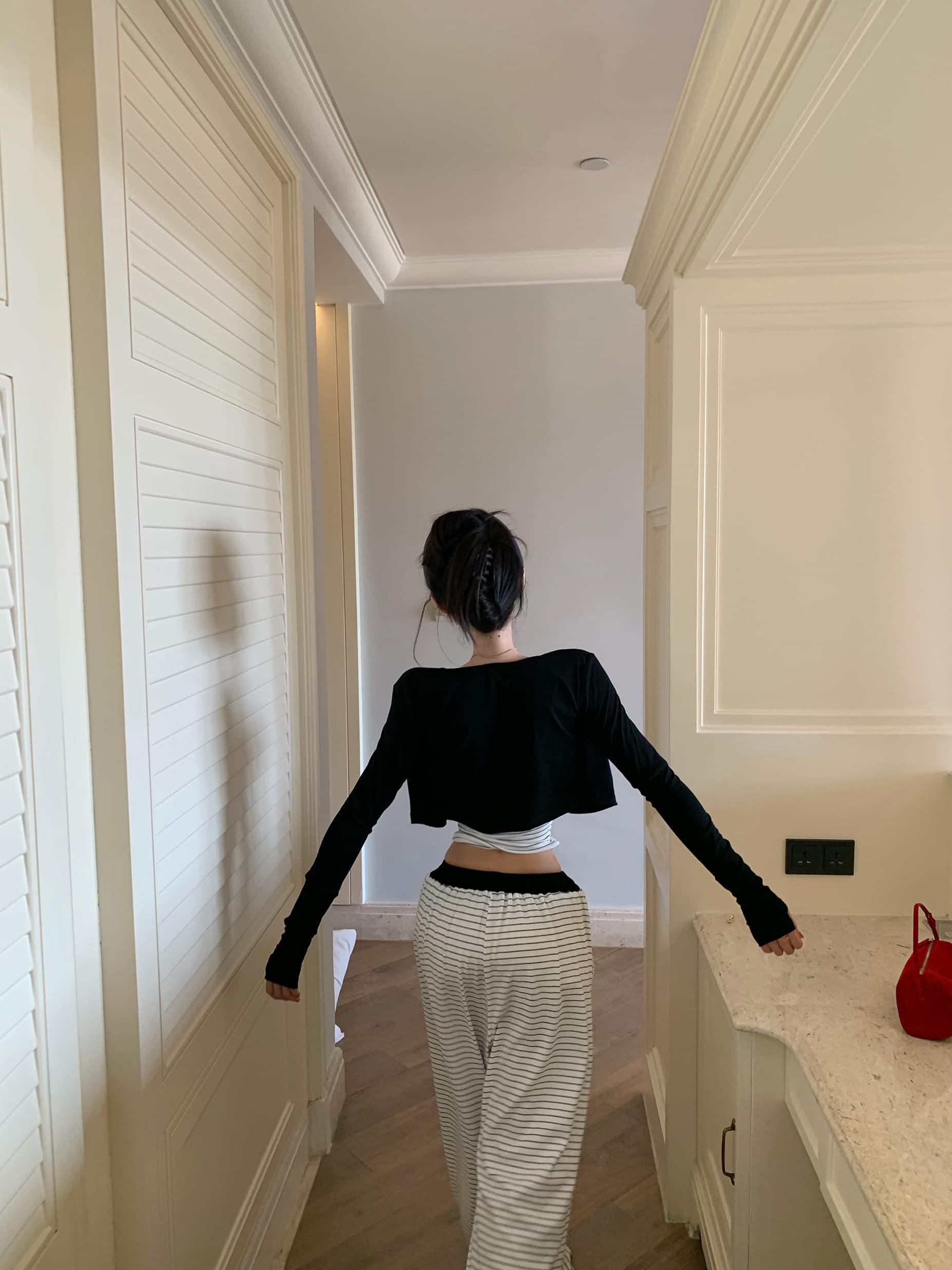 소 느긋한 주말 봄 여름 캐주얼 품격 핫걸 스트라이프 세트 n26y30664+n26k30665 상세 이미지 22
