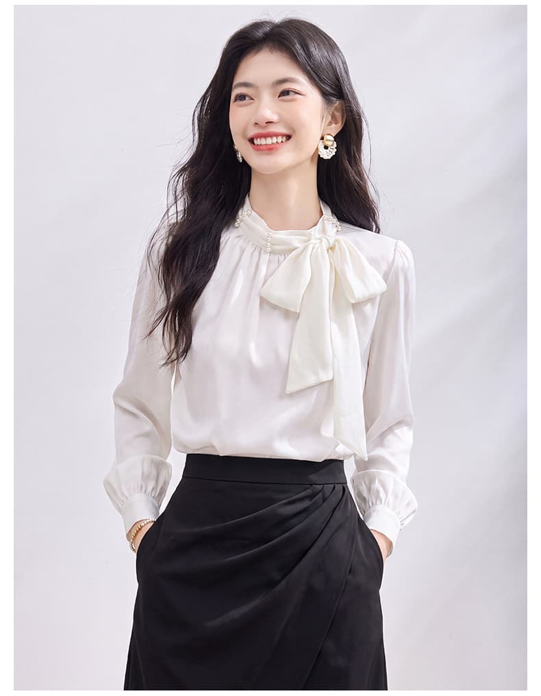 있음 선적 실사 2026 가을 새로운 한국 스타일 다용도 긴팔 캐주얼 셔츠 여성 셔츠 가을 상세 이미지 19