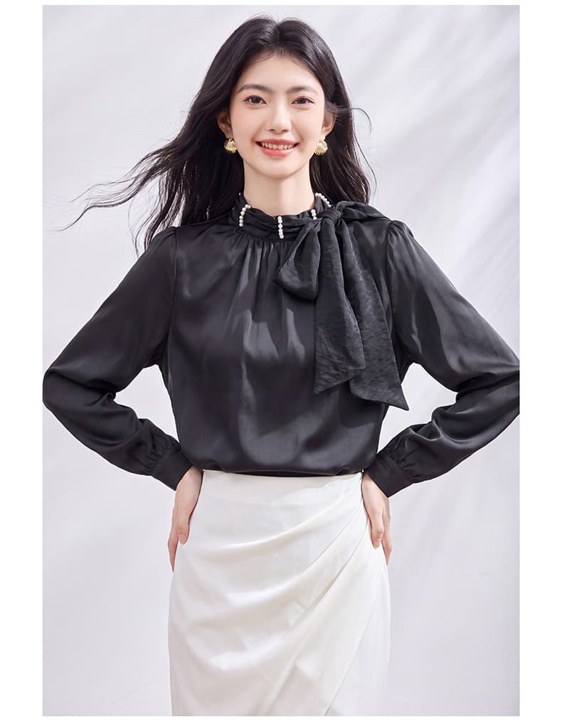 있음 선적 실사 2026 가을 새로운 한국 스타일 다용도 긴팔 캐주얼 셔츠 여성 셔츠 가을 상세 이미지 25