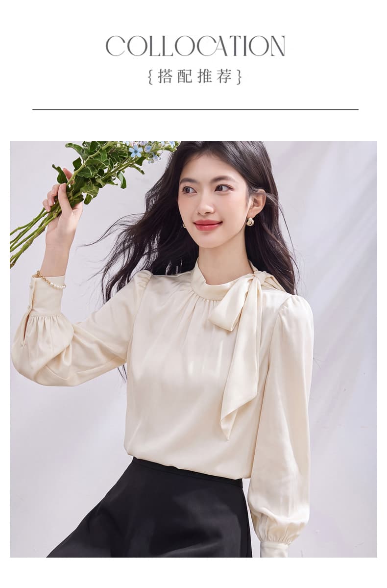 있음 선적 실사 2026 가을 새로운 한국 스타일 다용도 긴팔 캐주얼 셔츠 여성 셔츠 상세 이미지 6