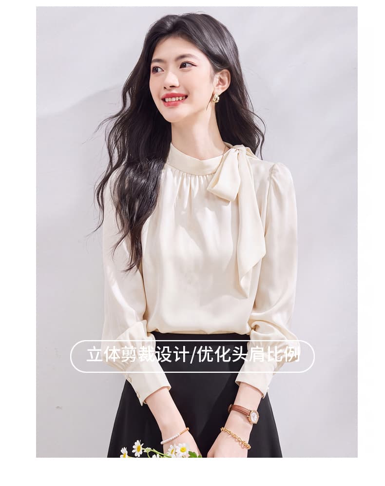 있음 선적 실사 2026 가을 새로운 한국 스타일 다용도 긴팔 캐주얼 셔츠 여성 셔츠 상세 이미지 8