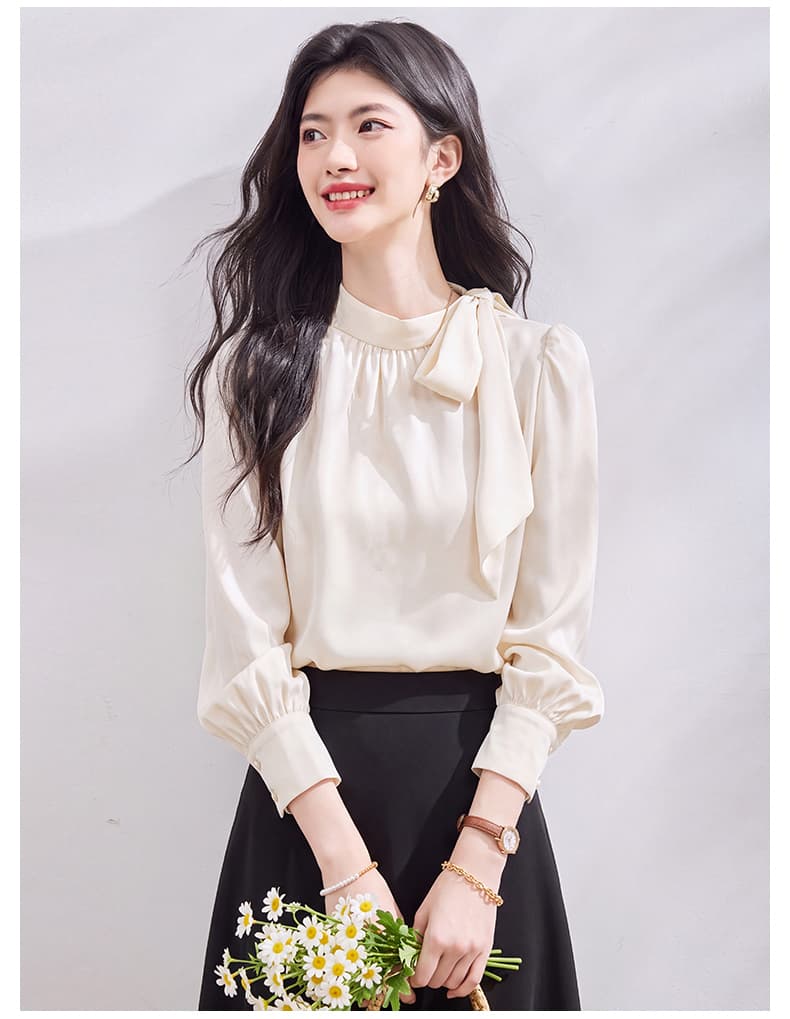 있음 선적 실사 2026 가을 새로운 한국 스타일 다용도 긴팔 캐주얼 셔츠 여성 셔츠 상세 이미지 24