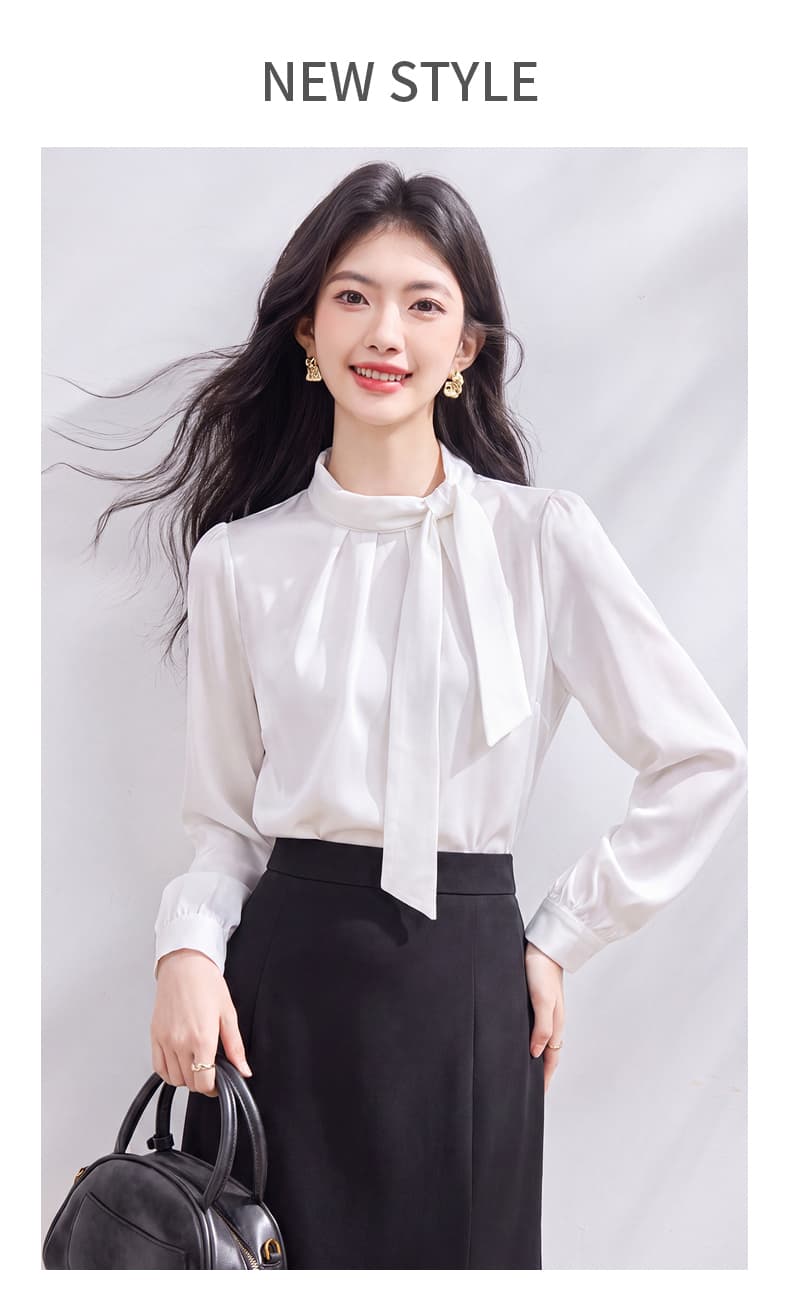 있음 선적 실사 2026 가을 새로운 한국 스타일 다용도 긴팔 캐주얼 셔츠 여성 셔츠 상세 이미지 1