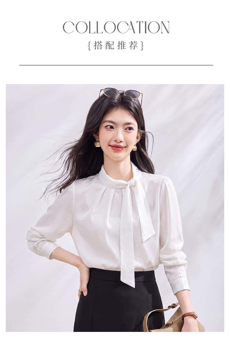있음 선적 실사 2026 가을 새로운 한국 스타일 다용도 긴팔 캐주얼 셔츠 여성 셔츠 상세 이미지 5