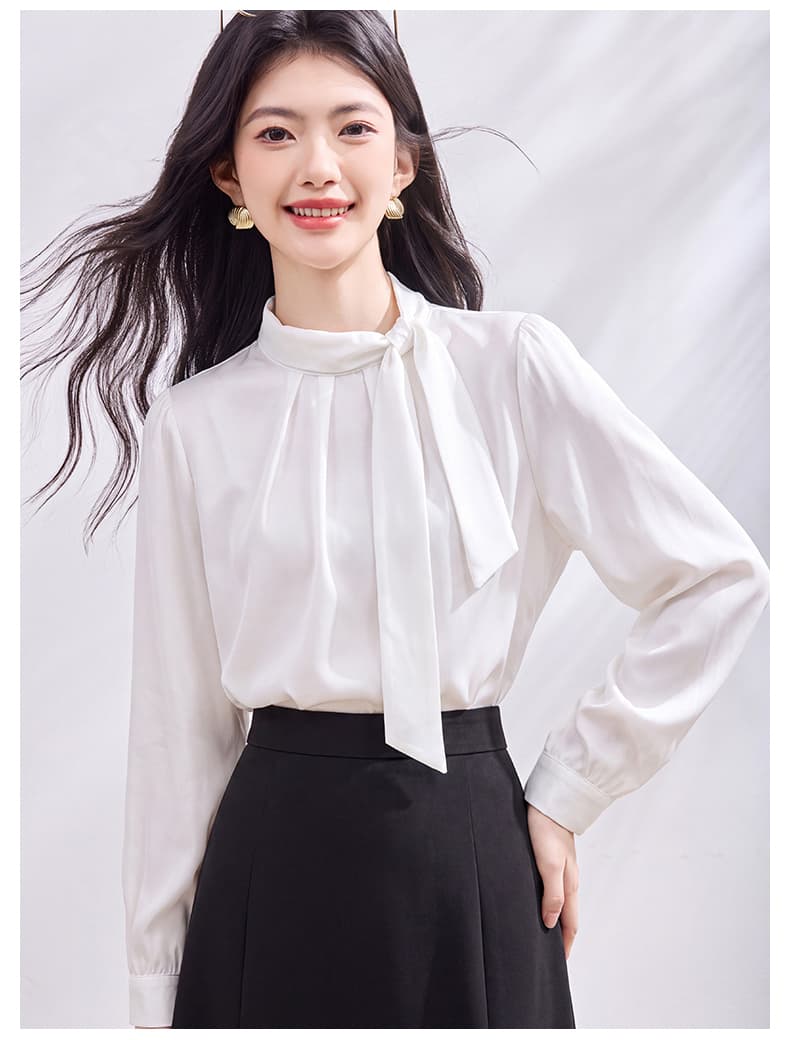 있음 선적 실사 2026 가을 새로운 한국 스타일 다용도 긴팔 캐주얼 셔츠 여성 셔츠 상세 이미지 19