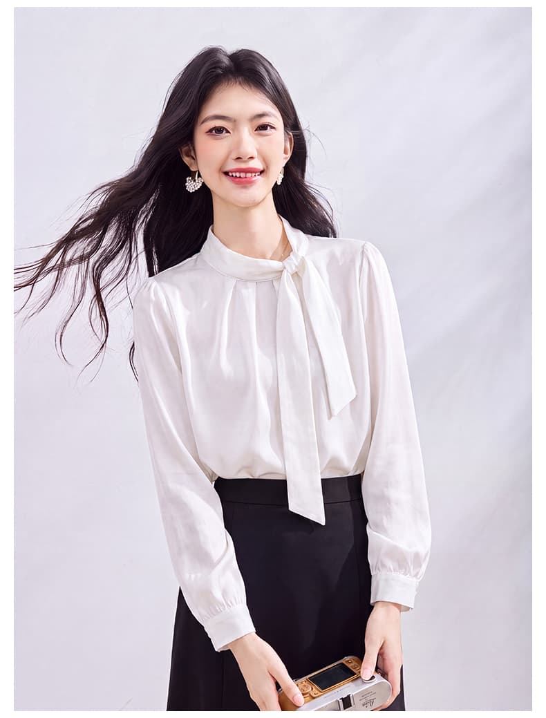 있음 선적 실사 2026 가을 새로운 한국 스타일 다용도 긴팔 캐주얼 셔츠 여성 셔츠 상세 이미지 23
