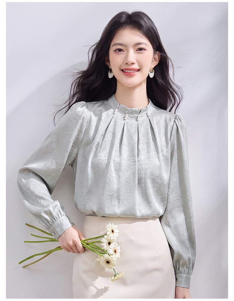 있음 선적 실사 2026 가을 새로운 한국 스타일 다용도 긴팔 캐주얼 셔츠 여성 셔츠 상세 이미지 17