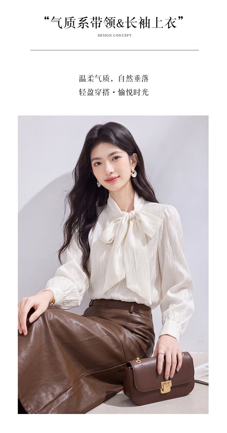 있음 선적 실사 2026 가을 새로운 한국 스타일 다용도 긴팔 캐주얼 셔츠 여성 셔츠 상세 이미지 8