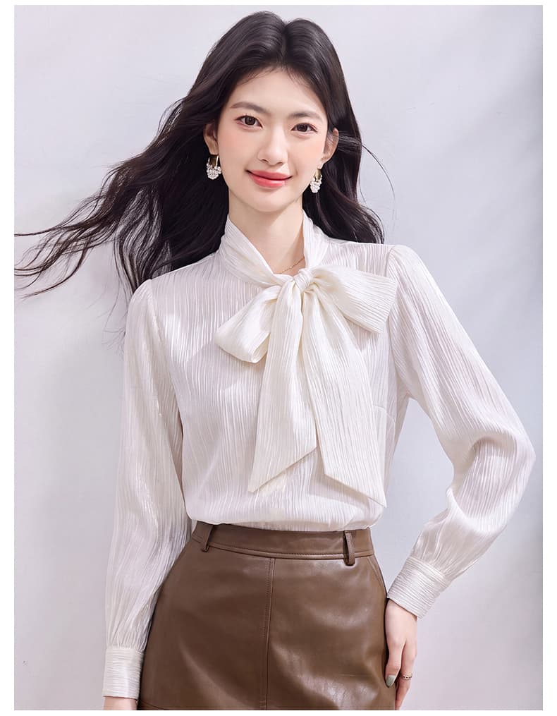있음 선적 실사 2026 가을 새로운 한국 스타일 다용도 긴팔 캐주얼 셔츠 여성 셔츠 상세 이미지 16