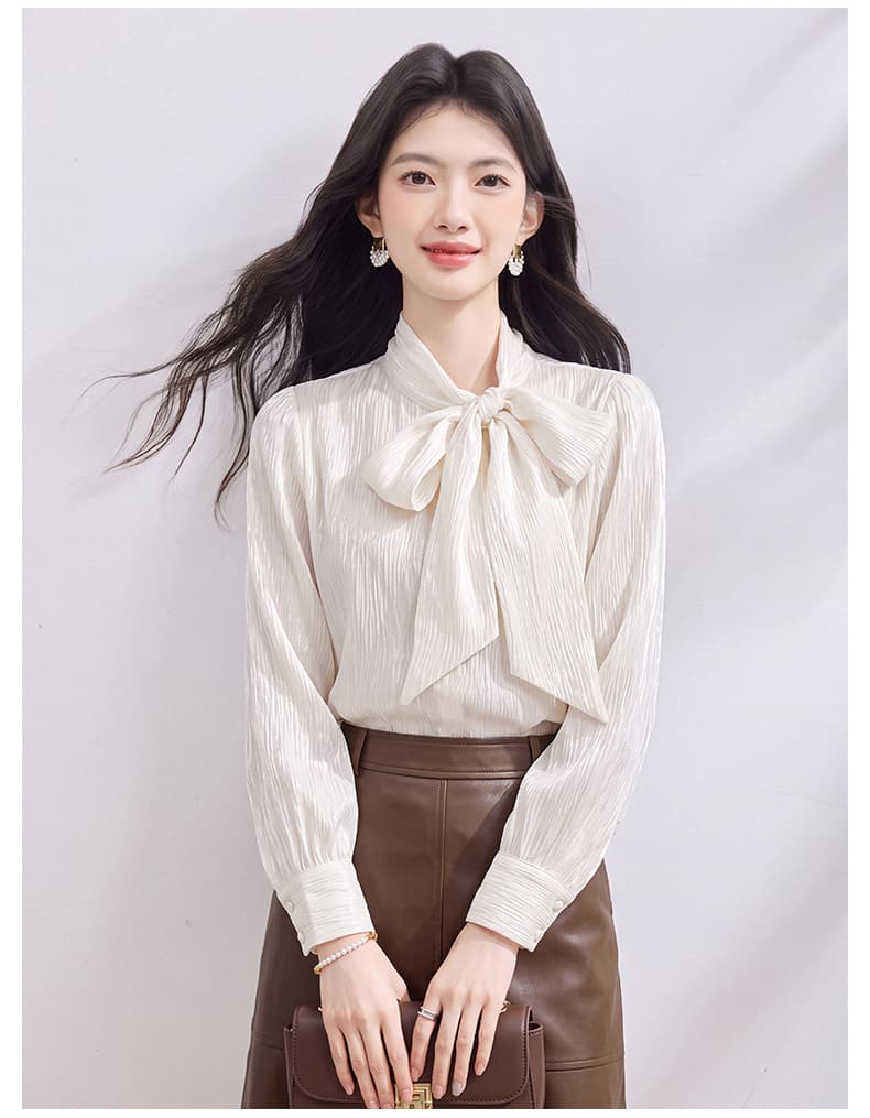 있음 선적 실사 2026 가을 새로운 한국 스타일 다용도 긴팔 캐주얼 셔츠 여성 셔츠 상세 이미지 17