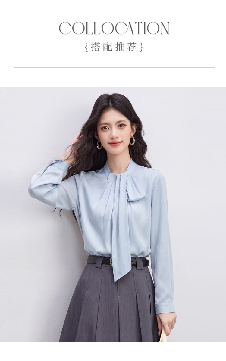 있음 선적 실사 2026 가을 새로운 한국 스타일 다용도 긴팔 캐주얼 셔츠 여성 셔츠 상세 이미지 5