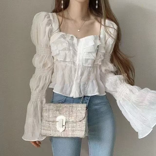 지금 프랑스식 품격 광장 칼라 다용도 셔츠 상세 이미지 2