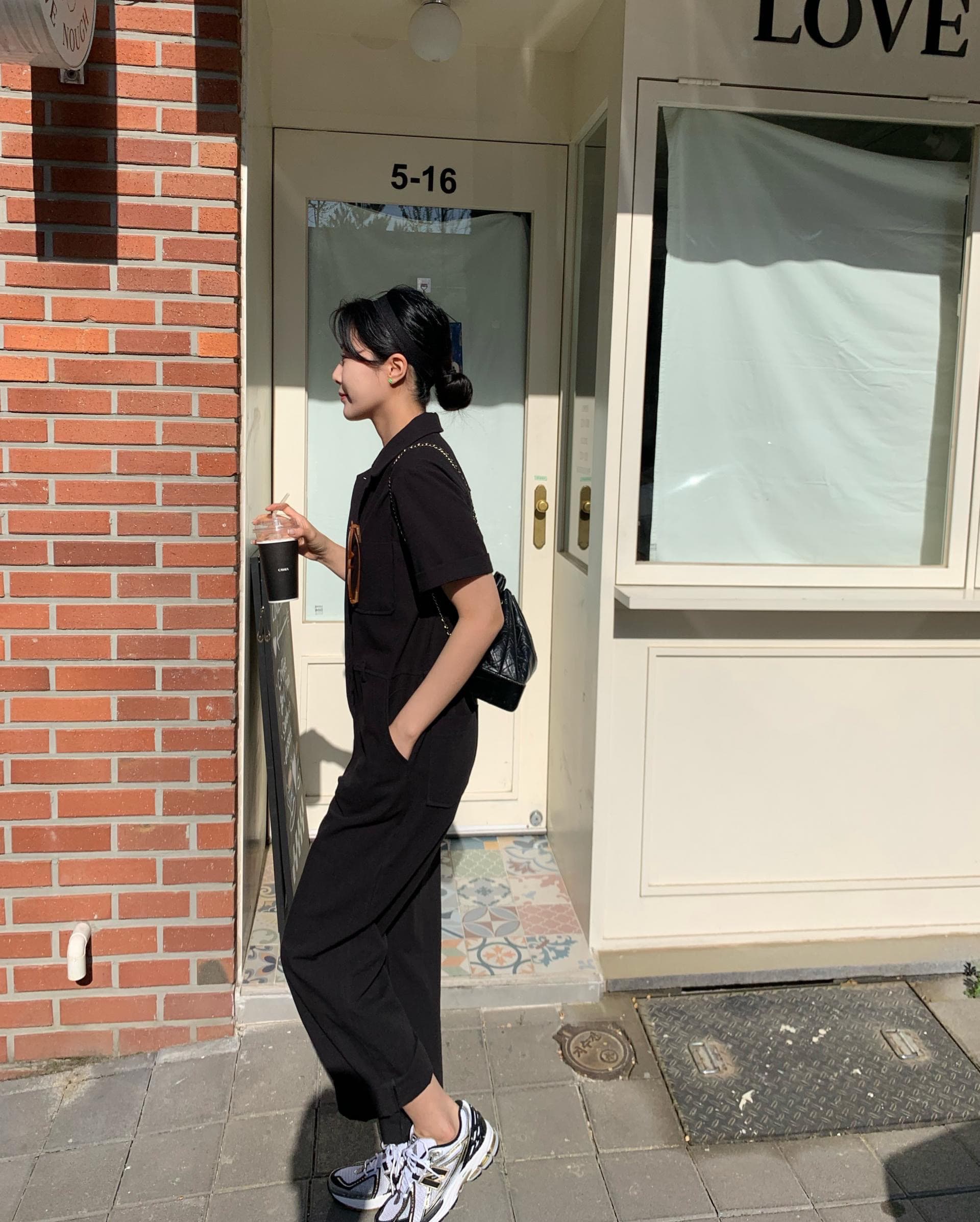 재고 있음 작은 대중 품격 연령 감소 올인원 바지 상세 이미지 18