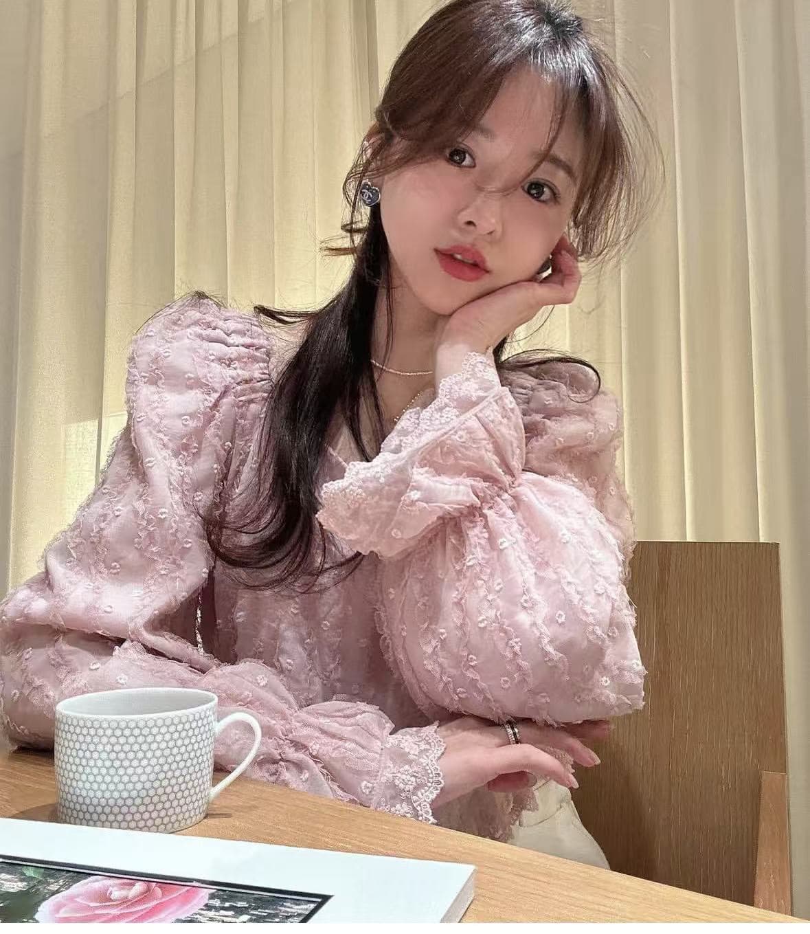 재고 있음 달콤함 레트로 자카드 다용도 맨위 상세 이미지 10