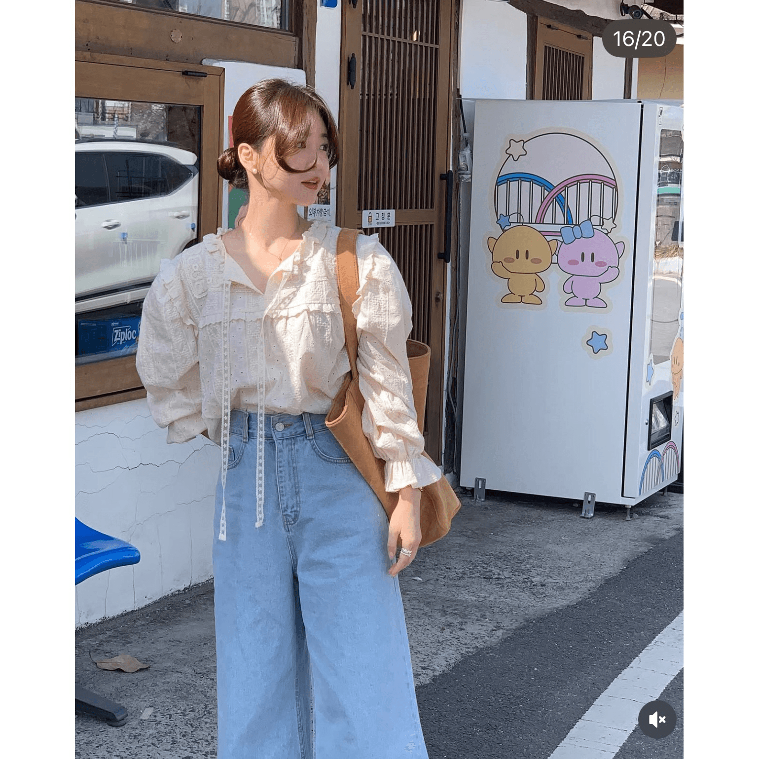 재고 있음 레트로 자수 품격 다용도 셔츠 이미지 5