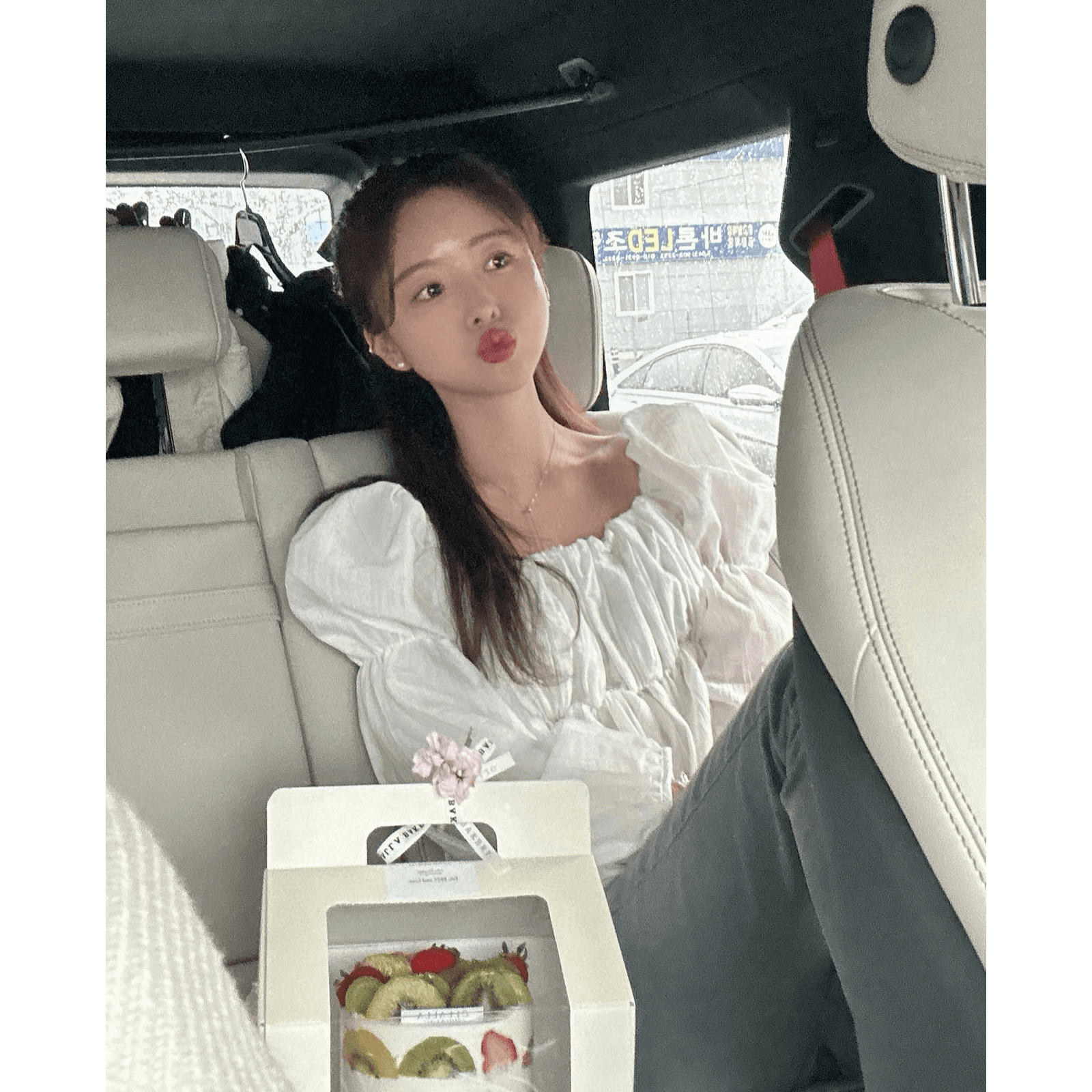 재고 있음 달콤함 연령 감소 루즈핏 셔츠 이미지 5