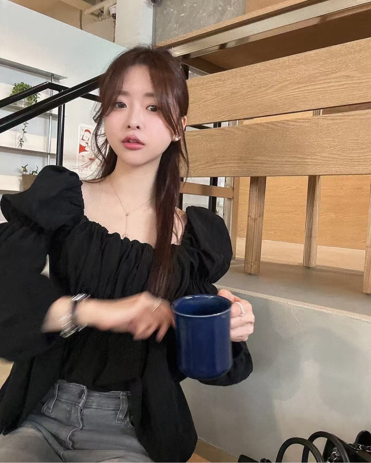 재고 있음 달콤함 연령 감소 루즈핏 셔츠 상세 이미지 29