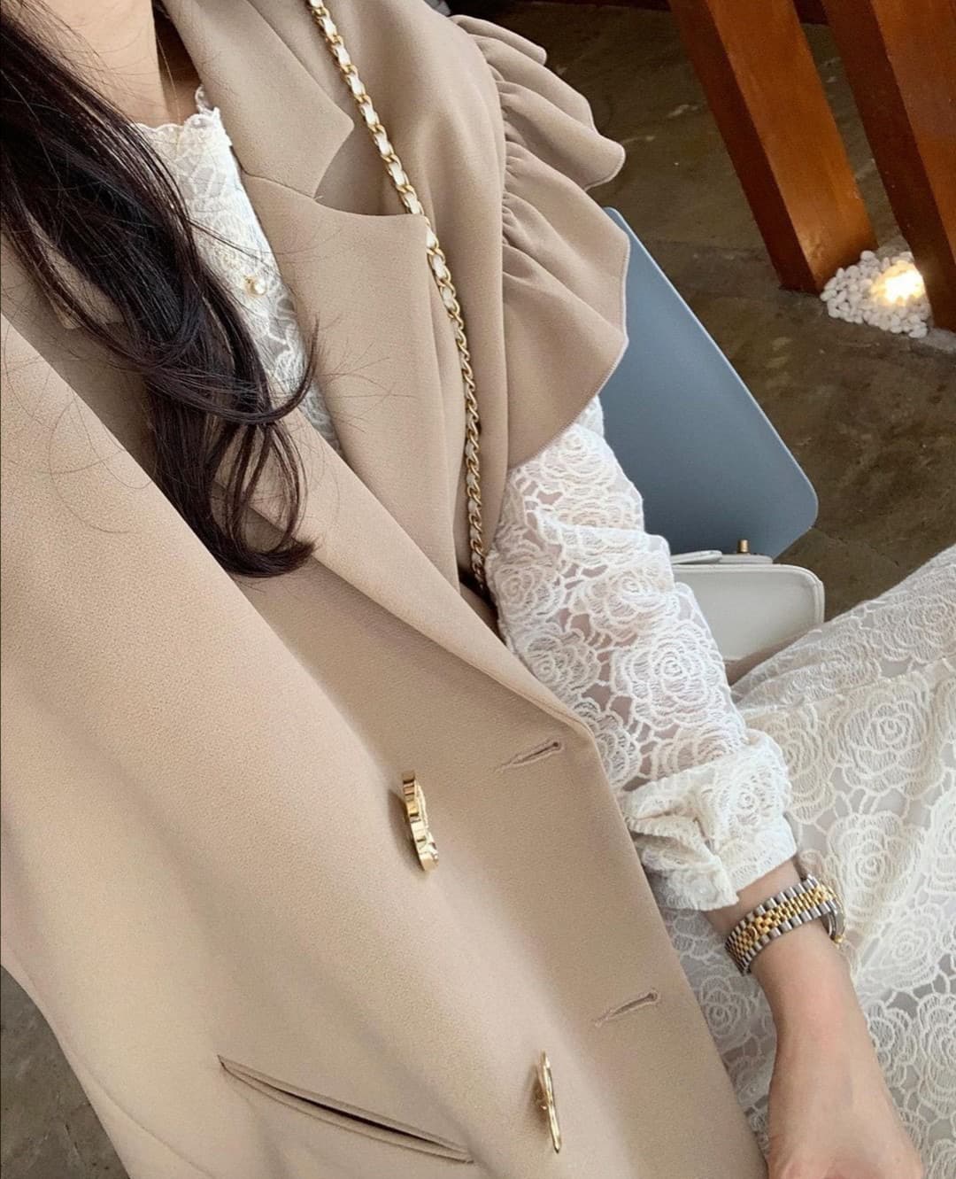 재고 있음 프랑스식 정장 칼라 품격 다용도 베스트 상세 이미지 6