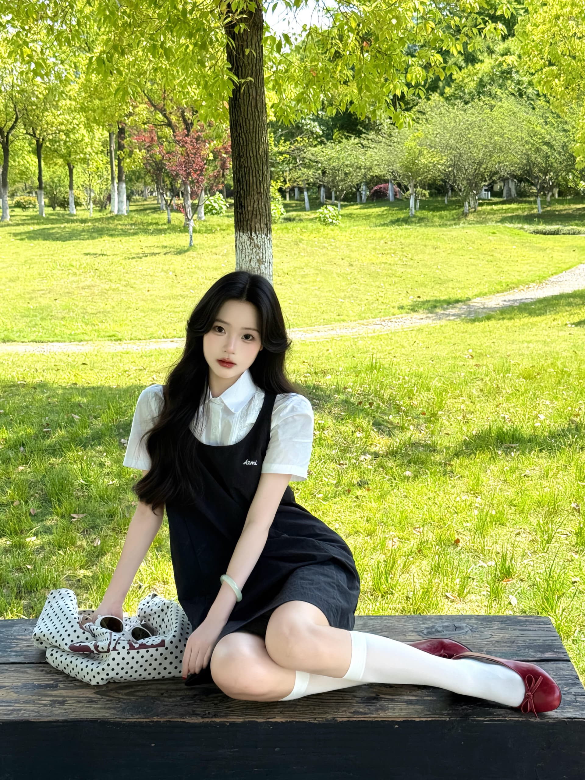 미니멀리즘 자수 miu 부서 슬립 여성 드레스 여름 새로운 루즈핏 슬림해 보이는 다용도 한 마디 조끼 미니 스커트 상세 이미지 5