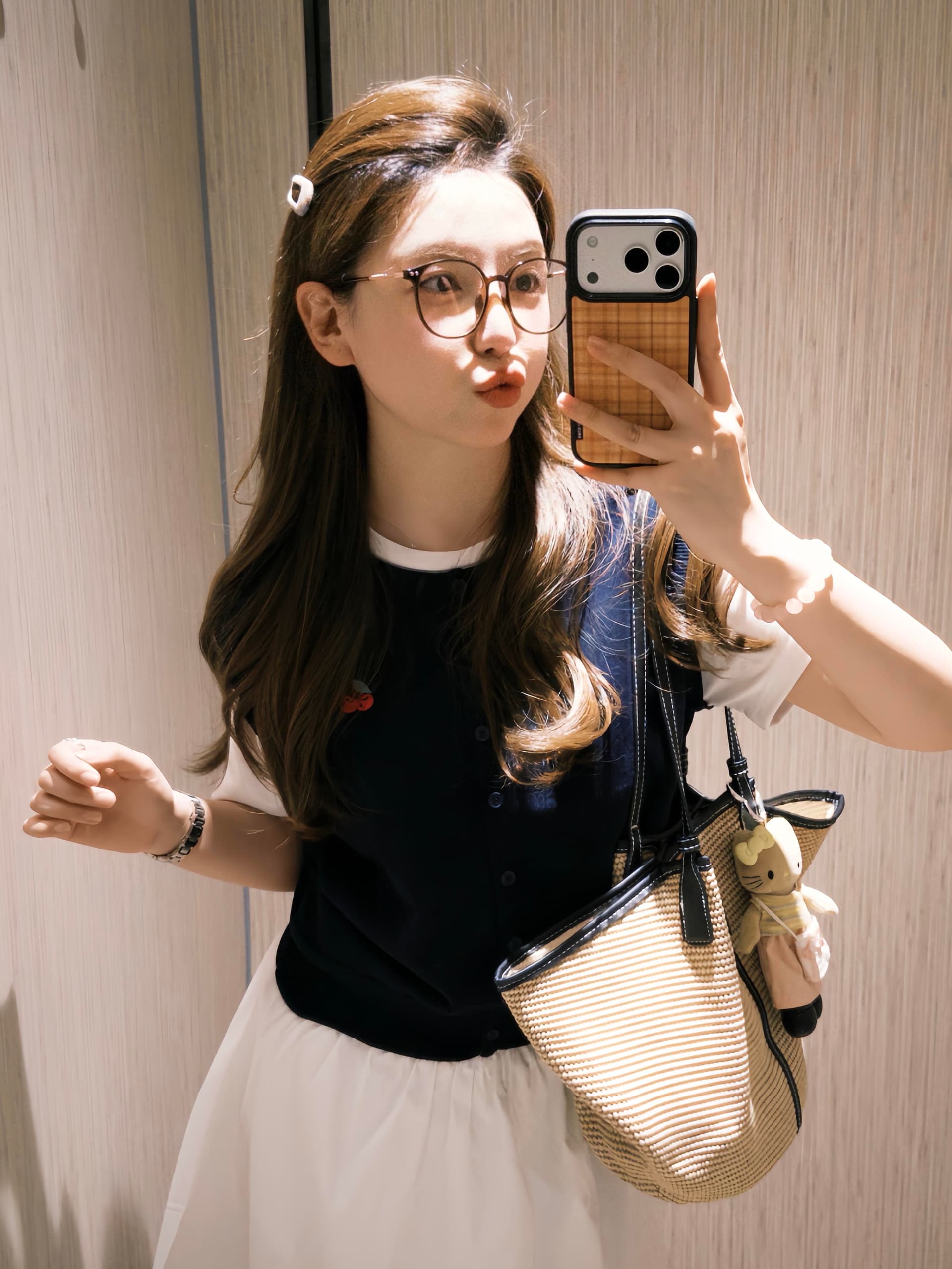 연령 감소 고유 한 세트 캐주얼 부드러운 바람 품격 자이언트 잘 생긴 페이크 레이어드 맨위 반신 스커트 투피스 세트 2026 여름 상세 이미지 5