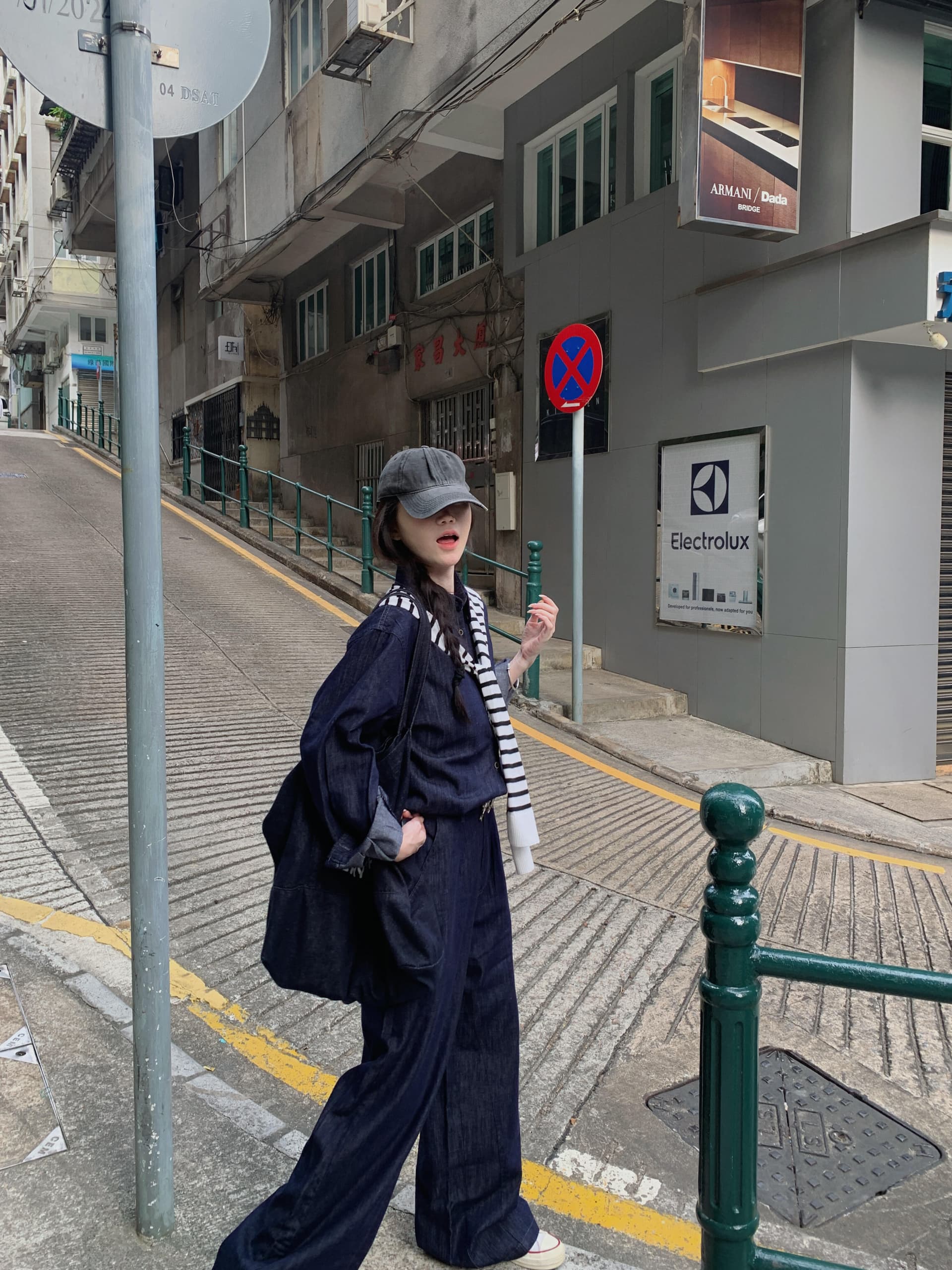 데님 세트 여성 2026 가을 새로운 데님 재킷 주간 실크 청바지 작은 키 숄 상세 이미지 1