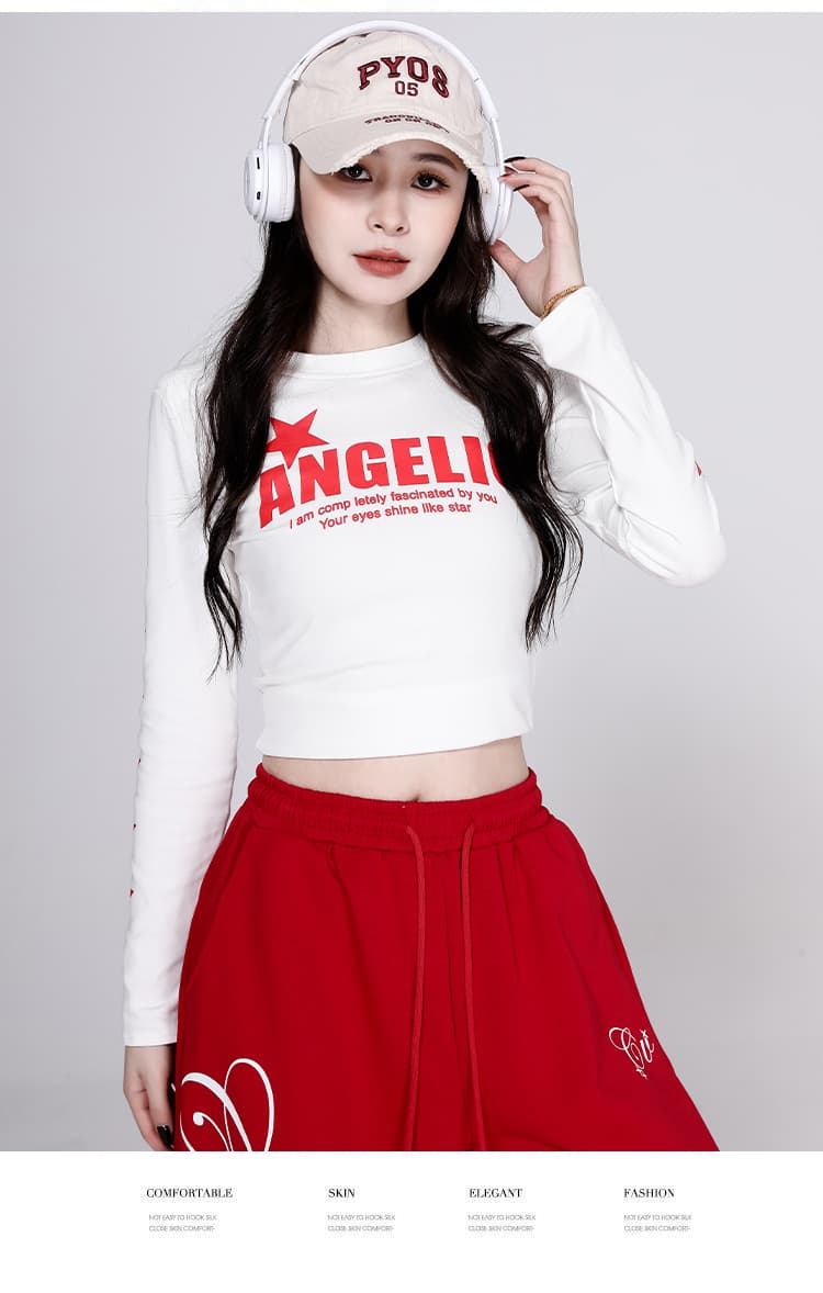 실사 슬림해 보이는 루즈핏 연령 감소 재즈 댄스 공연 의상 체조 서비스 스트리트 댄스 차가운 세트 상세 이미지 28