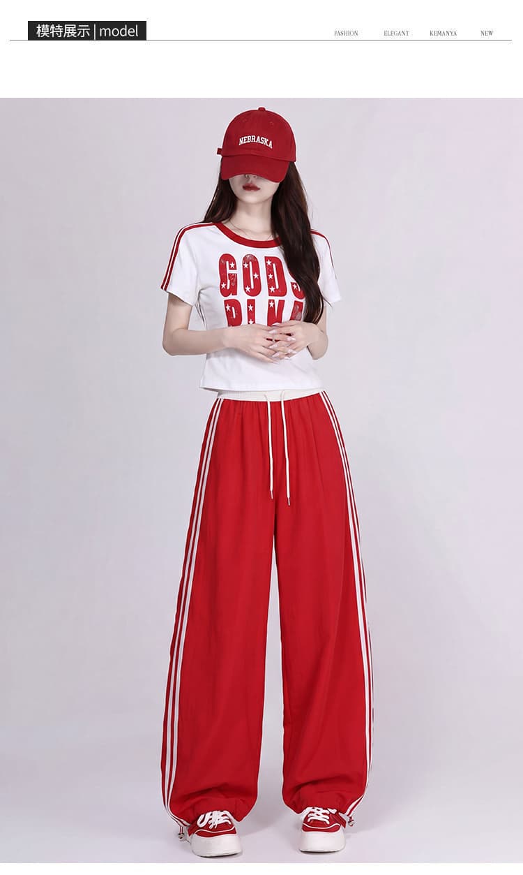 실사 재즈 댄스 루즈핏 슬림해 보이는 연령 감소 공연 의상 체조 서비스 스트리트 댄스 차가운 세트 상세 이미지 8